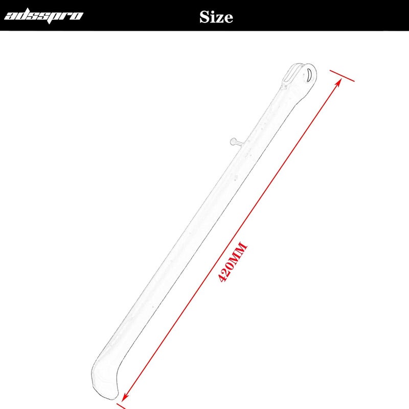 Adsspro Universal Motorcycle Kickstand Accessories Foot Side Support Stand for 125cc 110cc 140cc CRF50 70 Motor Scooter Motorbike Motocross Dit Pit Bike (420mm) (420mm) - Image 2